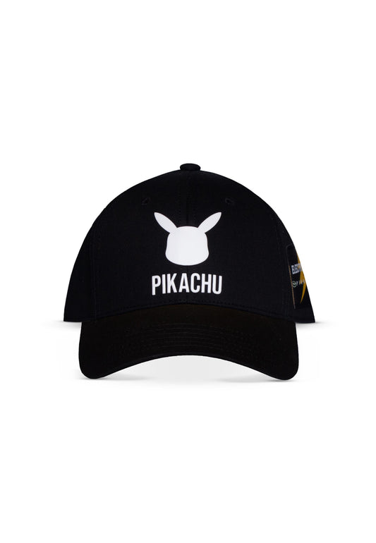 Pokemon Cappellino: Pikachu Logo White Black
