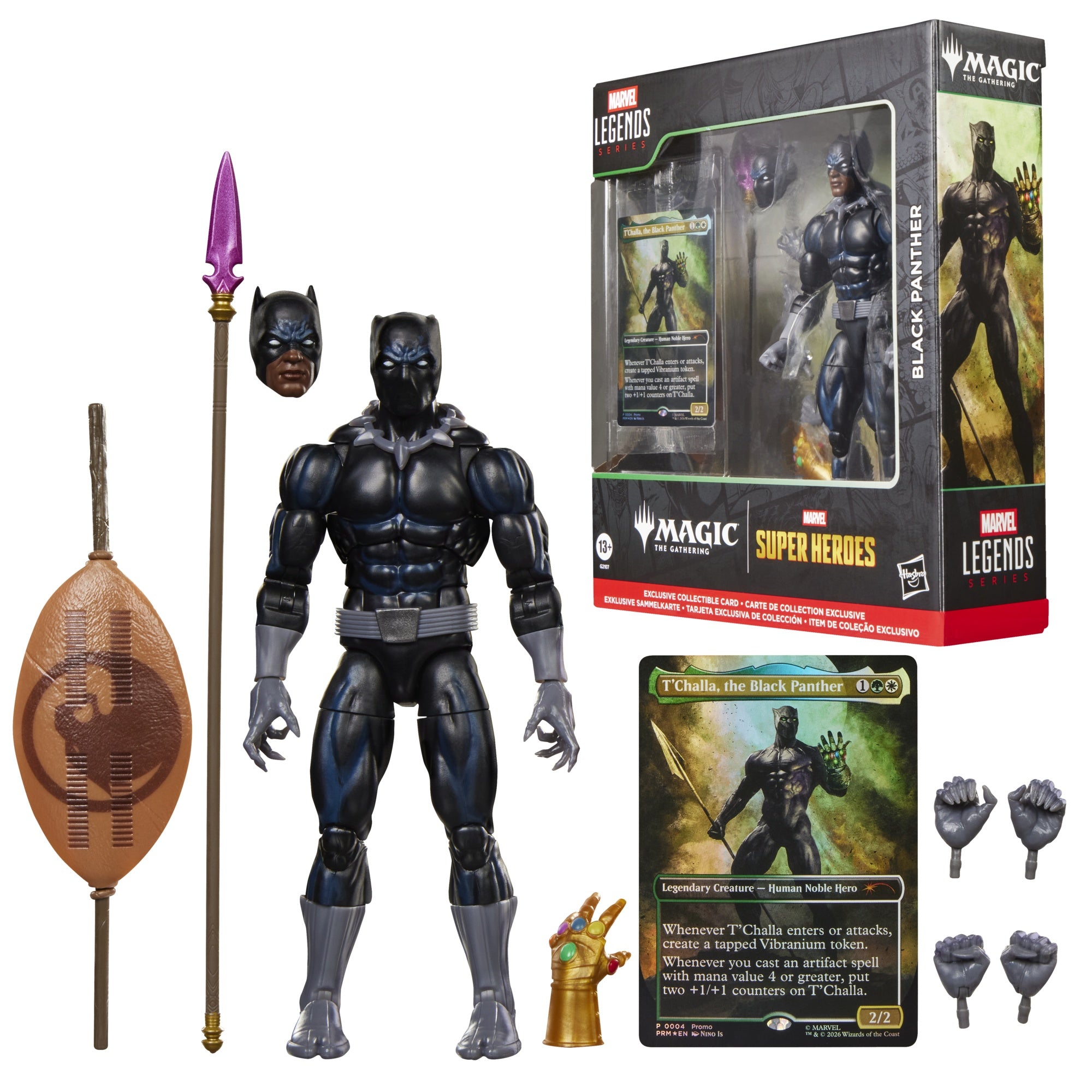 MARVEL SUPER HEROES X MAGIC: THE GATHERING - BLACK PANTHER - ACTION FIGURE 15CM