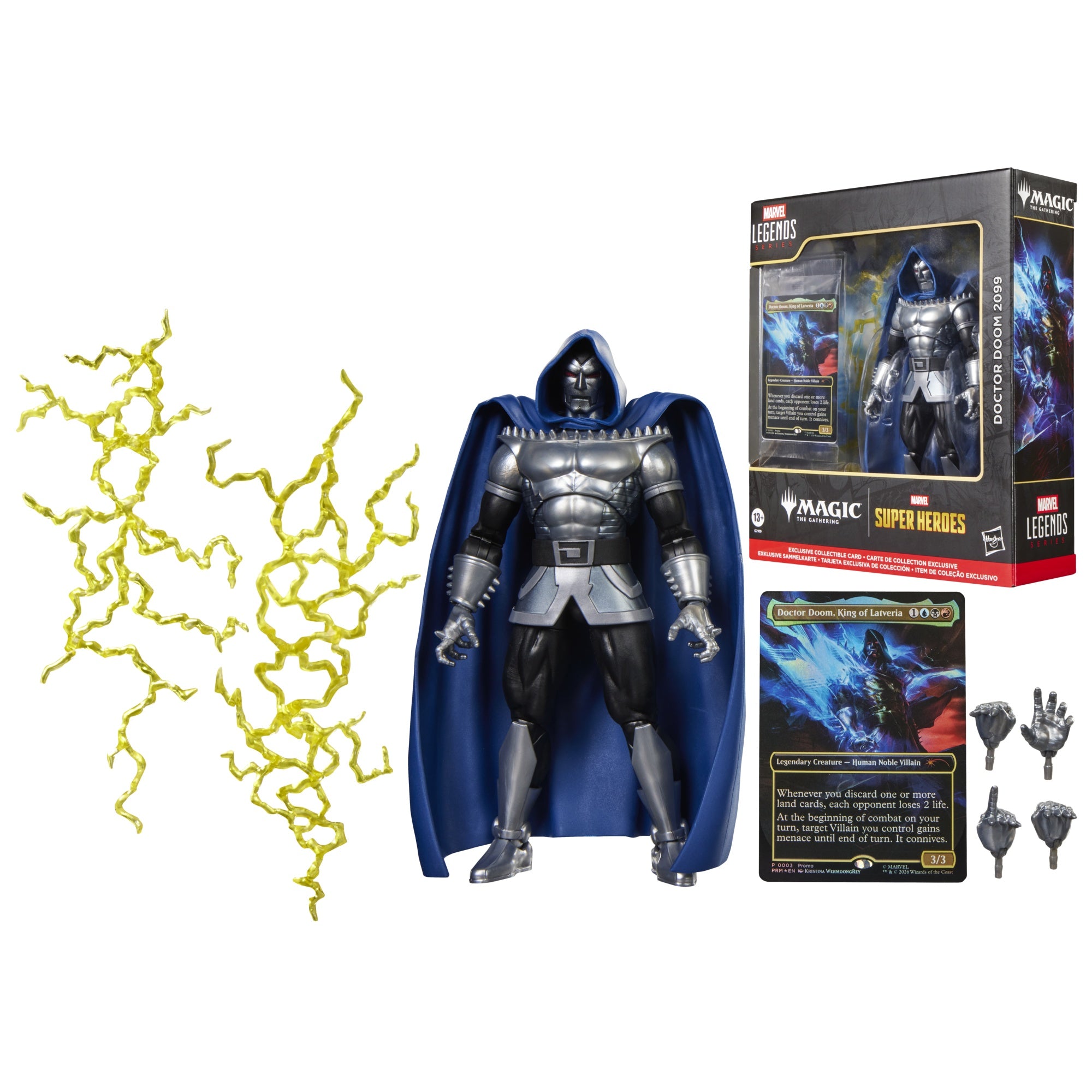 MARVEL SUPER HEROES X MAGIC: THE GATHERING - MARVEL LEGENDS SERIES - AVENGERS: DOOMSDAY - DOCTOR DOOM - ACTION FIGURE 15CM - ACTION FIGURE 15CM