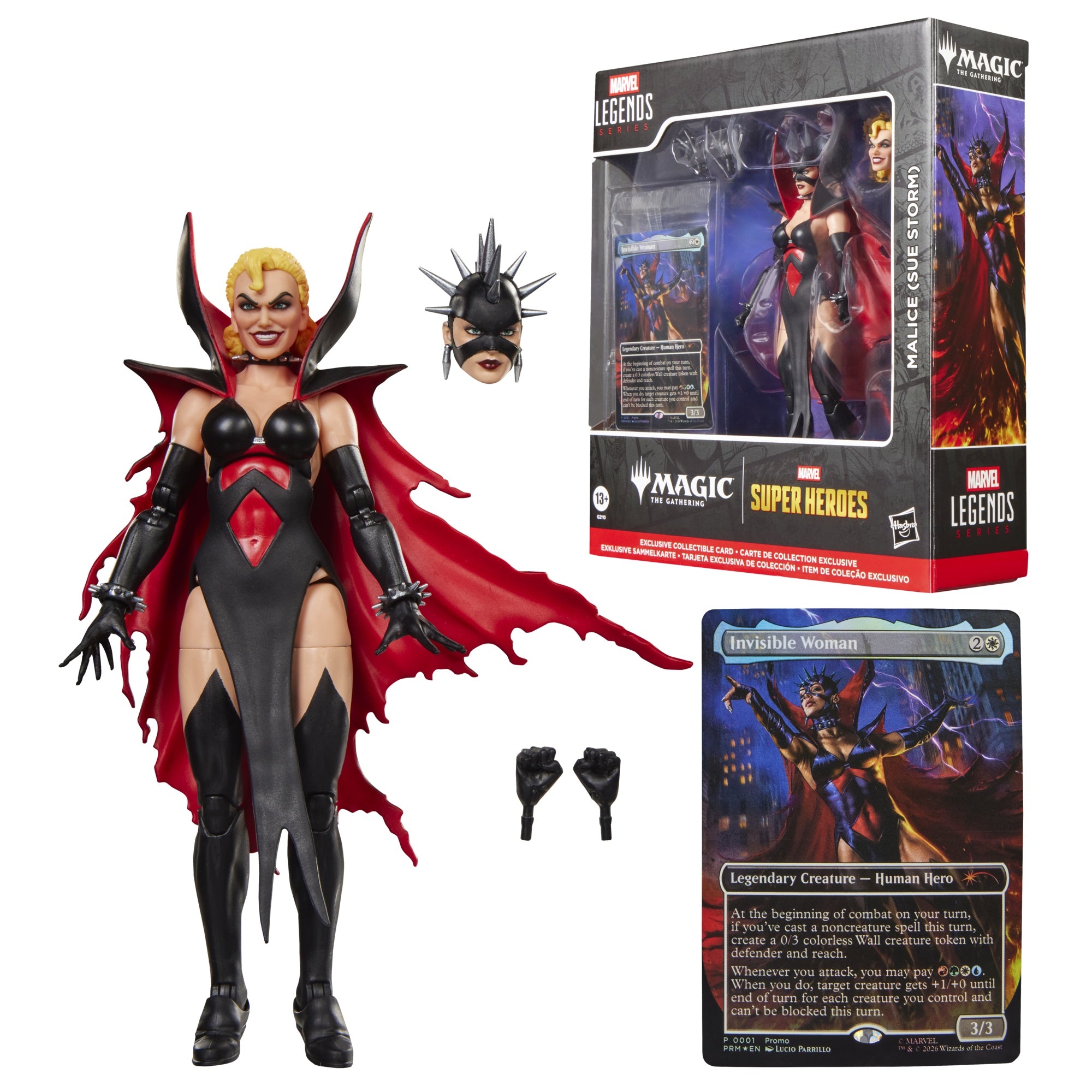 MARVEL SUPER HEROES X MAGIC: THE GATHERING - MALICE (SUE STORM) - ACTION FIGURE 15CM