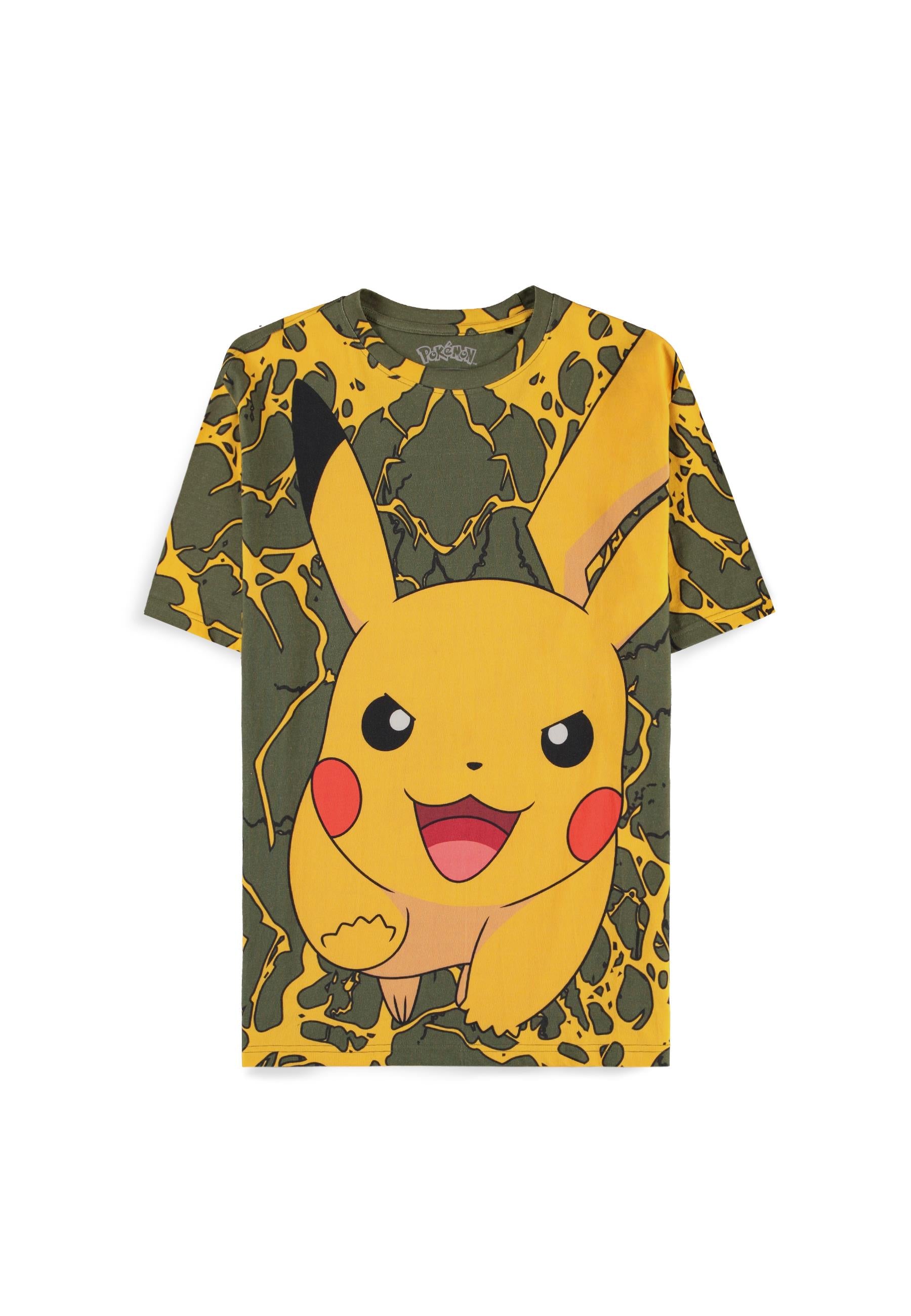 Pokemon T-Shirt Man: Pikachu Lightning