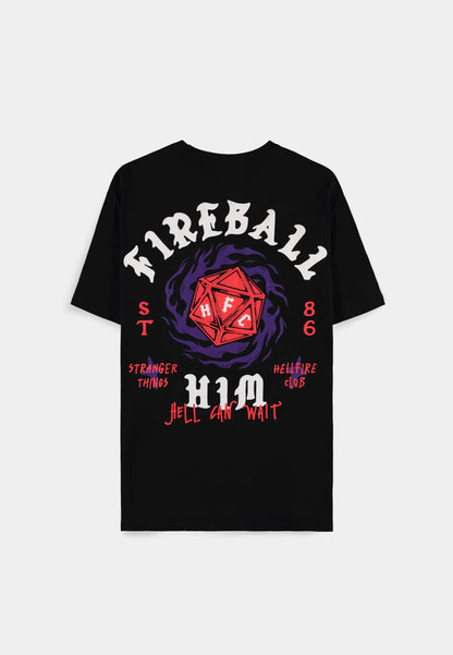 Stranger Things - T-shirt Loose Fit Uomo Hell Fire Club