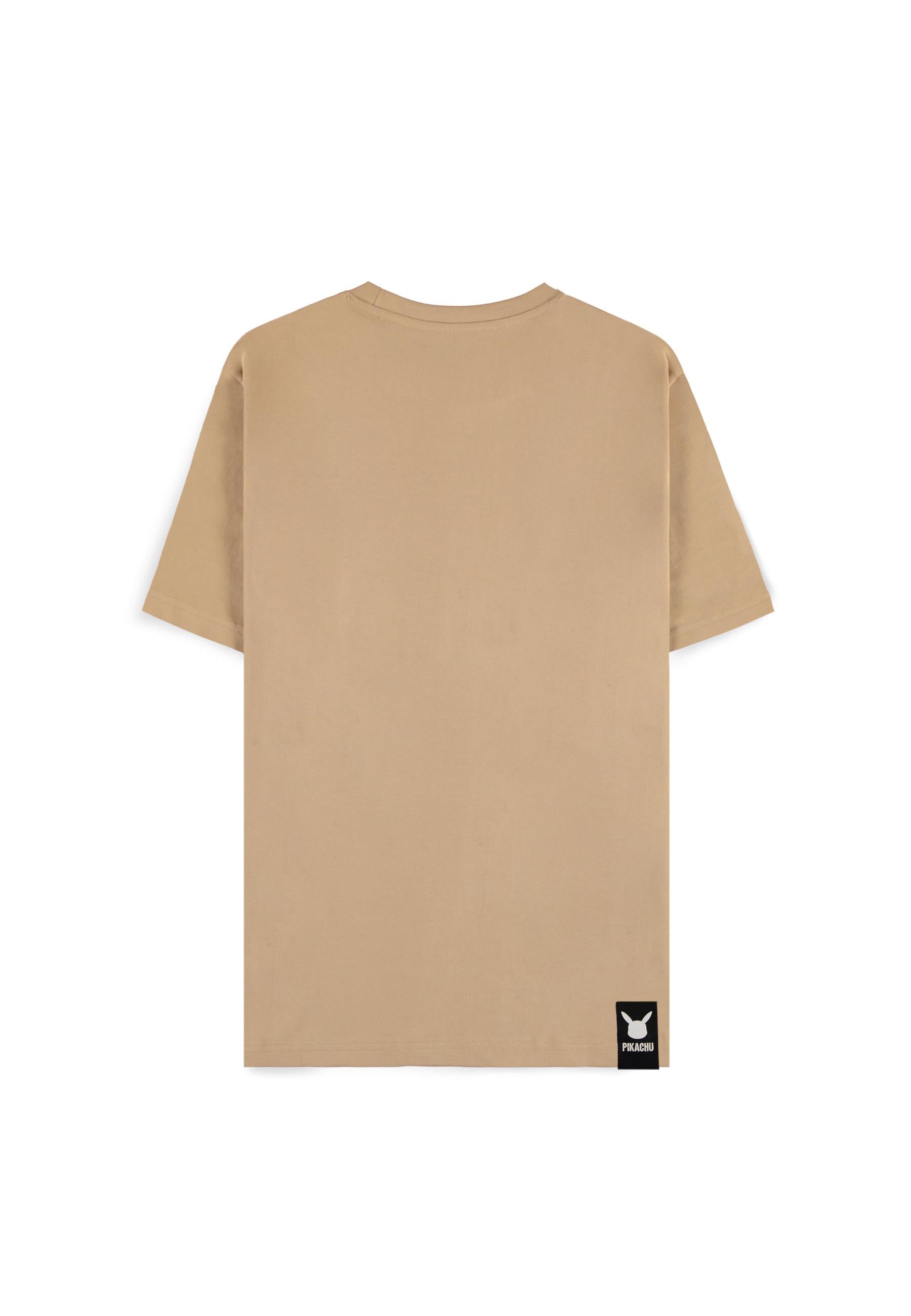 Pokemon T-Shirt Man: Beige Pikachu