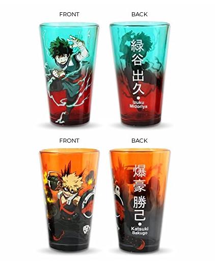 MY HERO ACADEMIA SET OF 2 GLASSES
