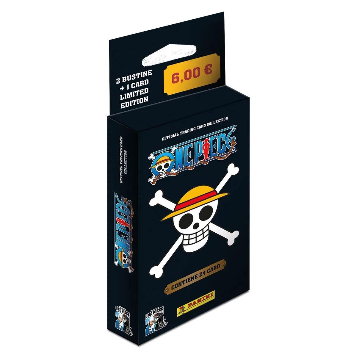 limited edition panini cards PANINI Card One Piece 25th Ecoblister 3 Envelopes+1 Card Lim. Edition –  Games Time Aversa