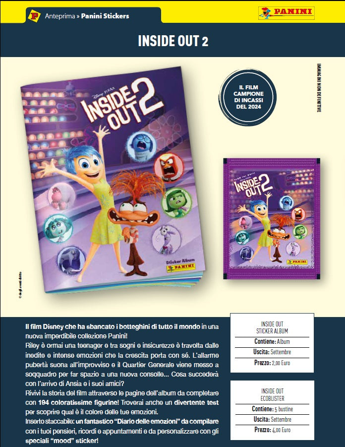 INSIDE OUT 2 STICKER ALBUM