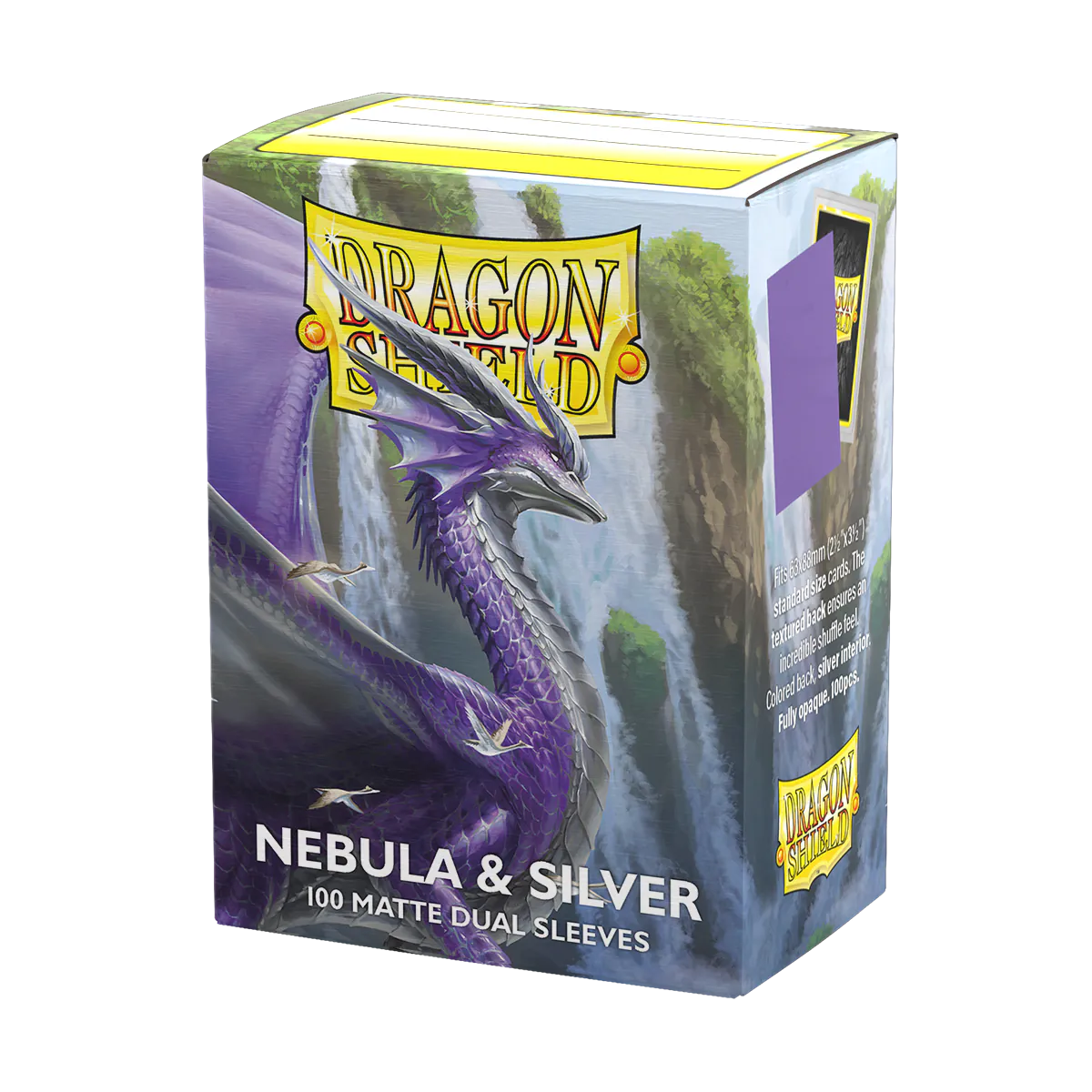 AT-15075 - 100 BUSTINE STANDARD - MATTE DUAL ART SLEEVES - NEBULA & SILVER