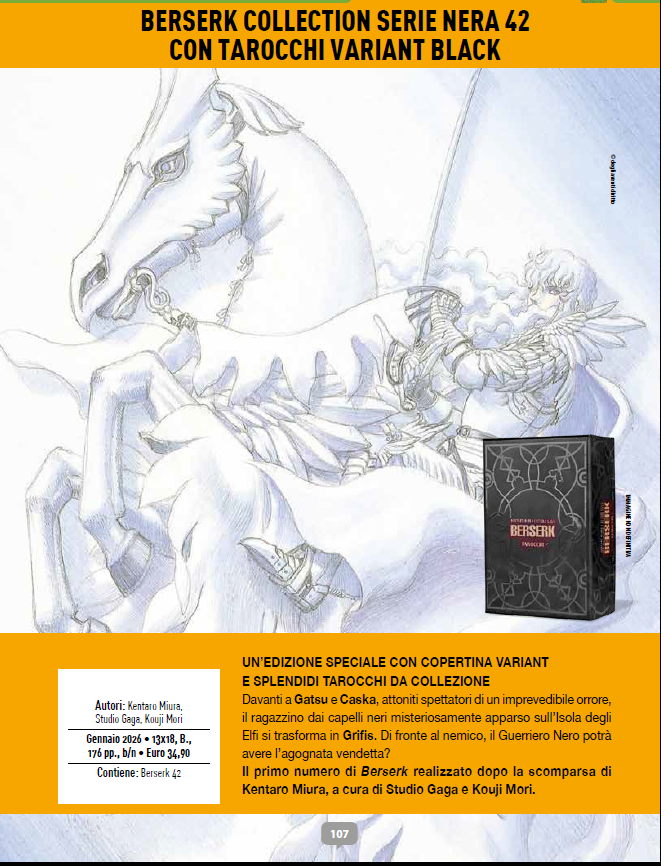 BERSERK SERIE NERA 42 TAROCCHI VARIANT BLACK