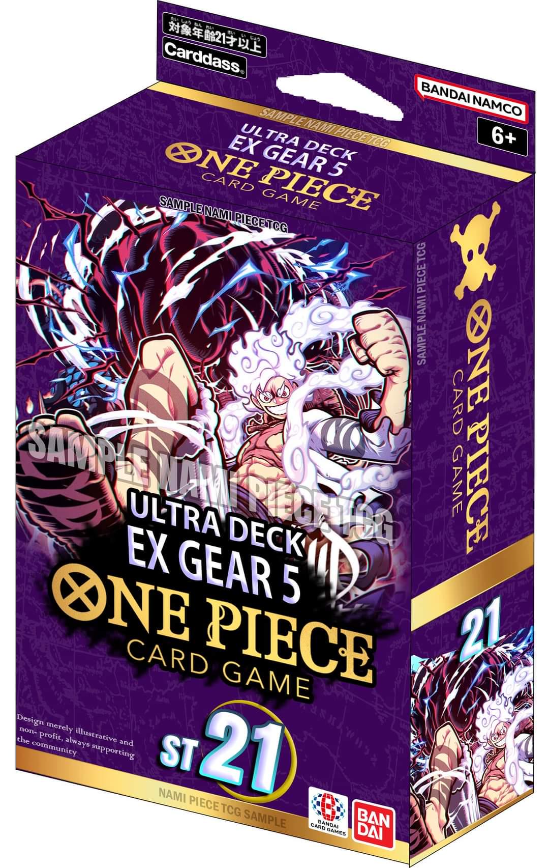 Deck de démarrage du jeu de cartes One Piece EX Gear5 [ST-21]