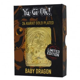YU-GI-OH! - METAL GOLD CARD COLLECTIBLE REPLICA - BABY DRAGON