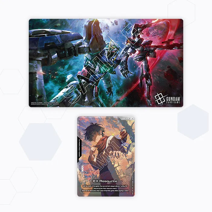 Gundam Card Game Official Playmat & Card Set Mobile Suit Gundam 00