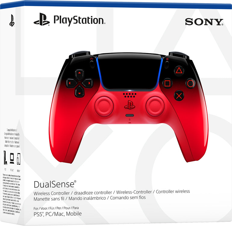 SONY PS5 Controller Wireless DualSense Hyperpop Techno Red
