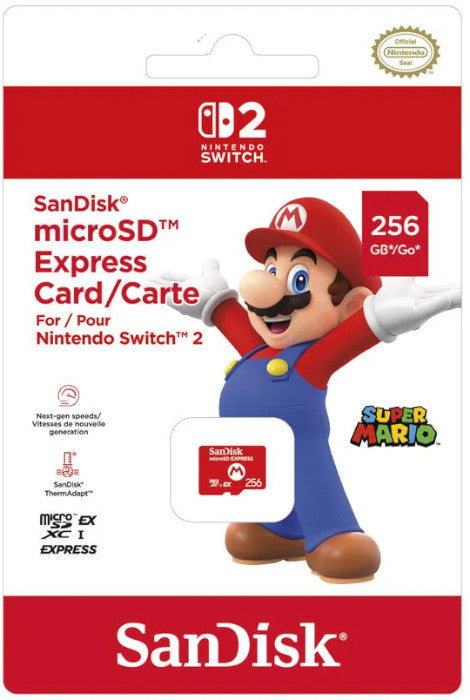 NINTENDO SWITCH 2 SanDisk Micro SD Express 256GB