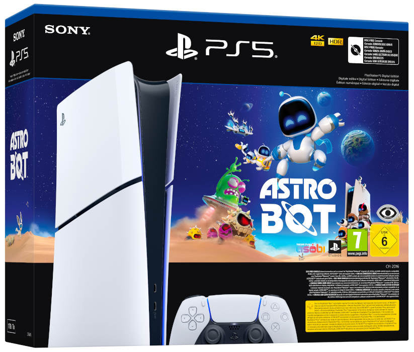 PlayStation 5 Digital Edition D Slim + Astrobot