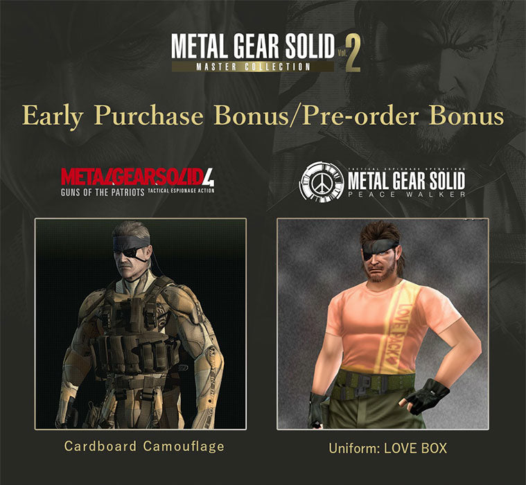 Metal Gear Solid Master Collection Volume 2 Day One Edition