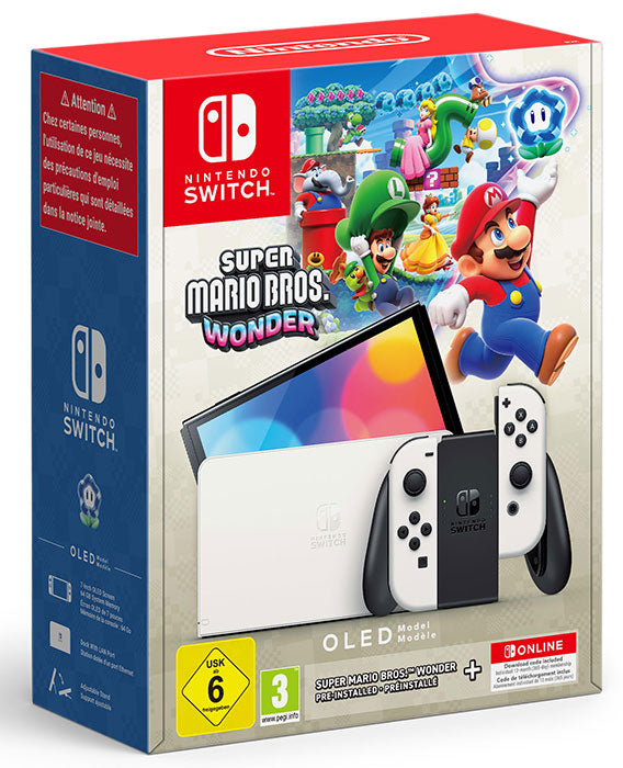 NINTENDO Switch OLED+Super Mario Bros. Wonder+12 Months NSO