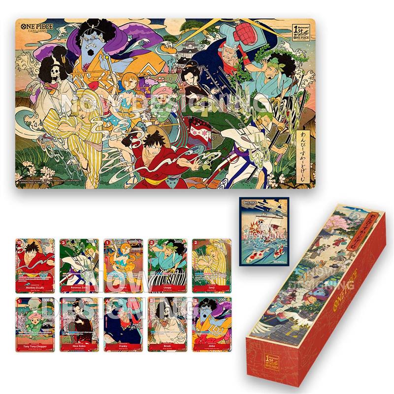 Jeu de cartes One Piece version anglaise, coffret anniversaire 1er an