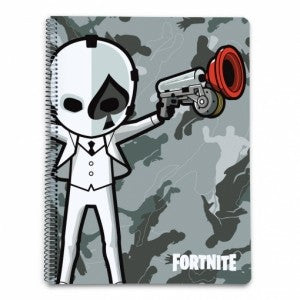 Carnet à spirales Fortnite Gris