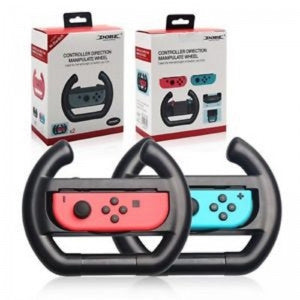 Kit 2 blaue und rote Lenkräder für Joy-con Nintendo Switch