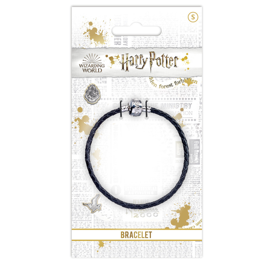 Harry Potter Black Leather Bracelet for Slider Charms Small 18 cm