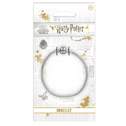 Bracelet à breloques en argent Harry Potter pour breloques coulissantes 17 cm