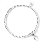 Harry Potter Sterling Silver Ball Bead Bracelet with Snitch Charm &amp; Crystal Elements