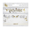 Harry Potter Stud Earring Set Snitch/ Deathly Hallows/ Platform 9 3/4