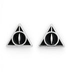Official Harry Potter Stud Earring Set including Platform 9 3/4, Hedwig & Letter, and the Deathly Hallows earrings