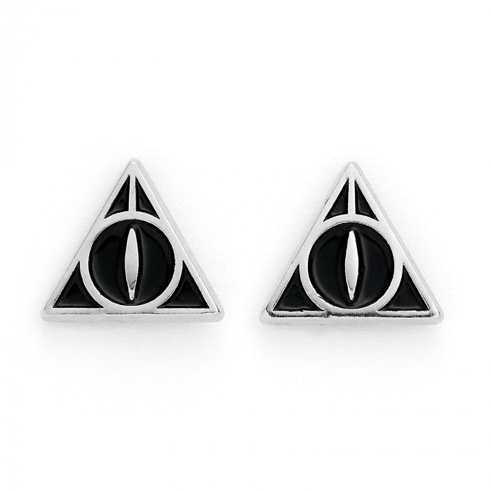 Offizielles Harry-Potter-Ohrstecker-Set mit Platform 9 3/4, Hedwig &amp; Letter und den Deathly Hallows-Ohrringen