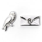 Official Harry Potter Stud Earring Set including Platform 9 3/4, Hedwig & Letter, and the Deathly Hallows earrings