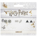 Official Harry Potter Stud Earring Set including Platform 9 3/4, Hedwig & Letter, and the Deathly Hallows earrings