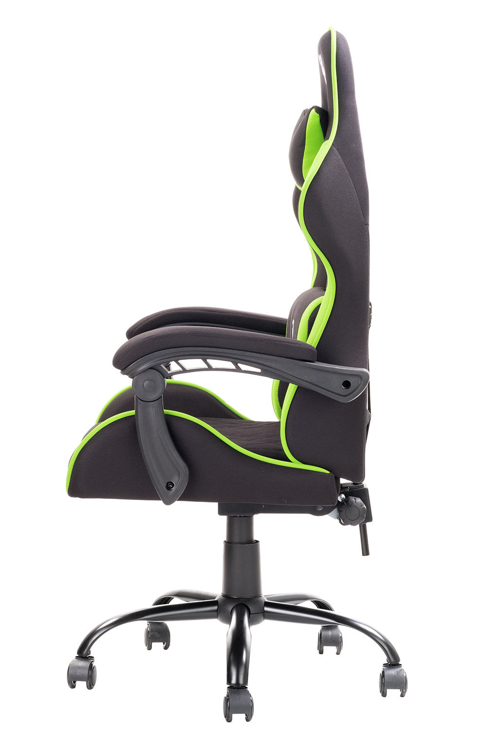 itek Gaming Chair RHOMBUS FF10 - Fabric, Double Cushion, Reclining Backrest, Black Green
