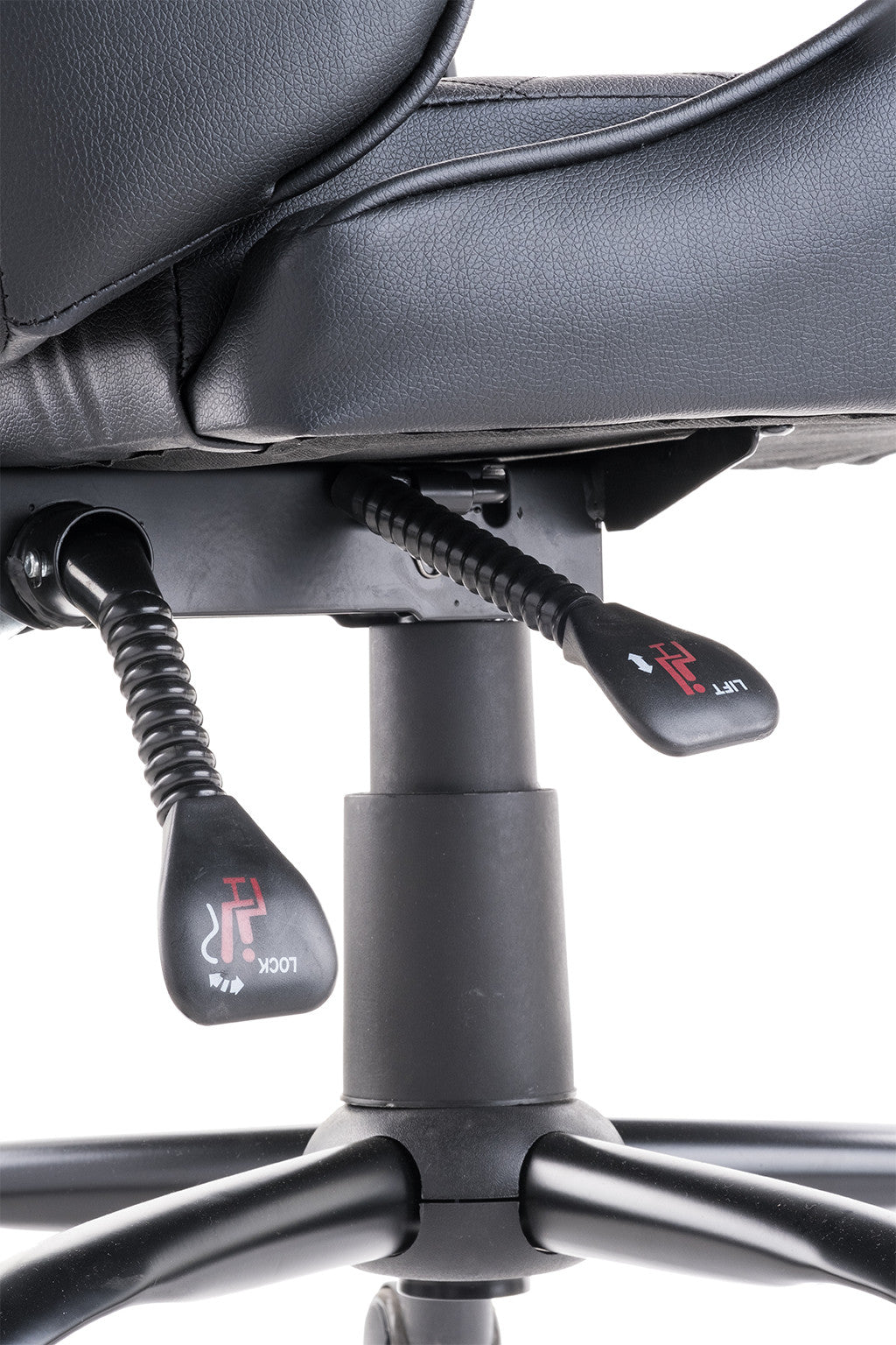 itek Gaming Chair RHOMBUS PF10 - PVC, Double Cushion, Reclining Backrest, Black Black