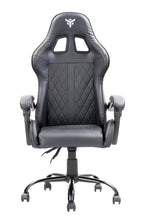 itek Gaming Chair RHOMBUS PF10 - PVC, Double Cushion, Reclining Backrest, Black Black