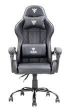 itek Gaming Chair RHOMBUS PF10 - PVC, Double Cushion, Reclining Backrest, Black Black