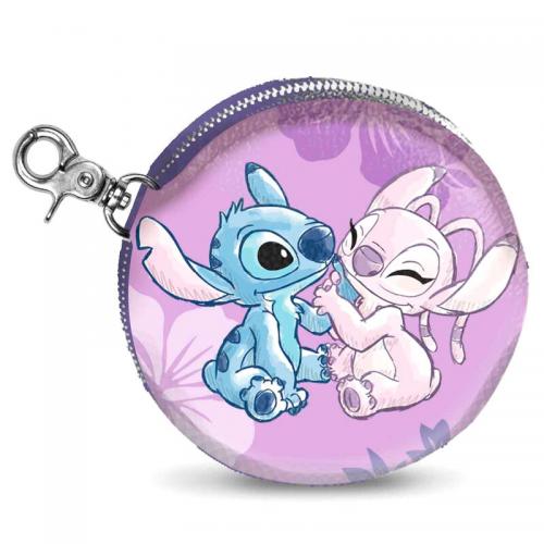Lilo & Stitch Portamonete Coockie Rosa Stitch/Angel 9cm