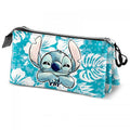 Lilo &amp; Stitch Pencil Case Blue Triple 2.0 Stitch Aloha 22cm