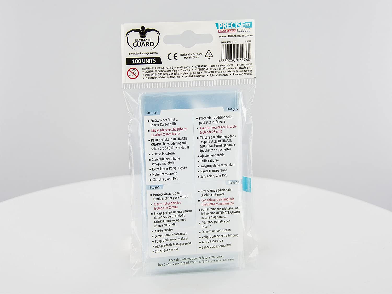 Deck Protector Classic Size Yu-Gi-Oh Transparent