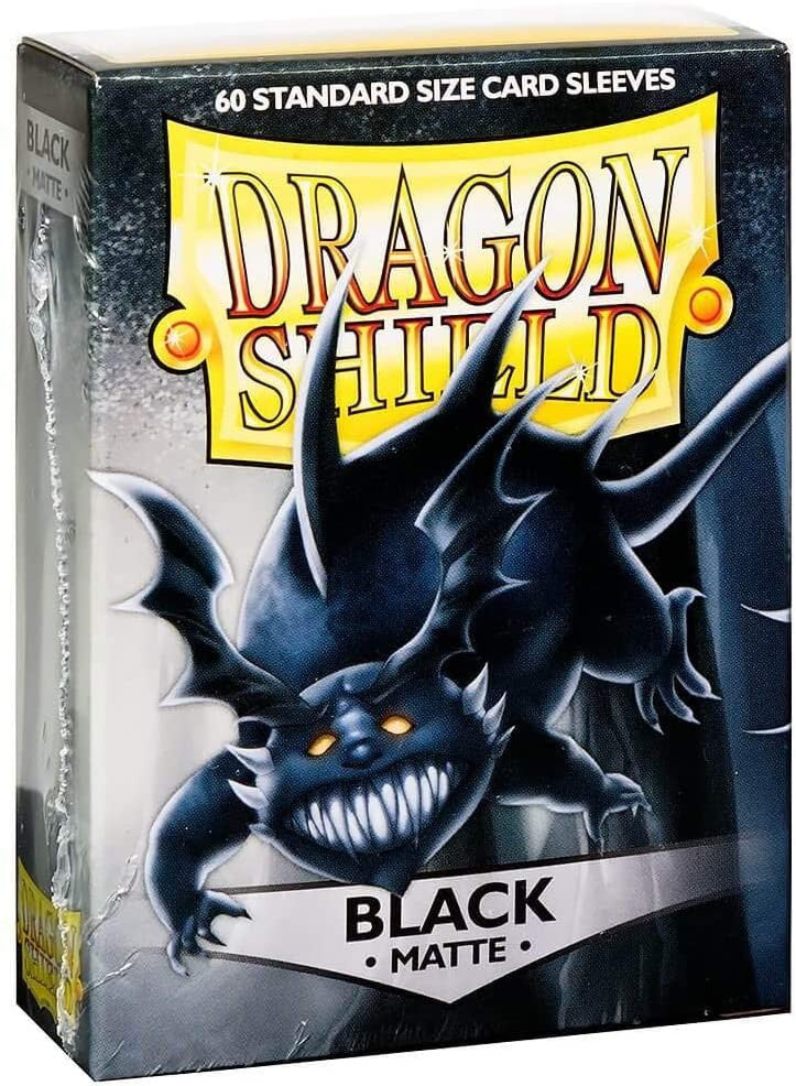 Deck Protector Dragon Shield Misura Standard (60) - MATTE - Nero