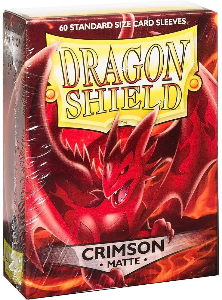 Deck Protector Dragon Shield Taille Standard (60) - MAT - Crimson