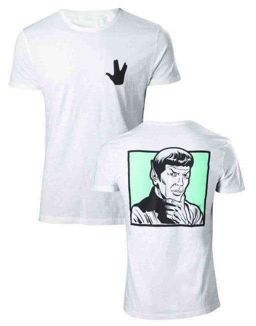 Weißes Star Trek T-Shirt – Spock