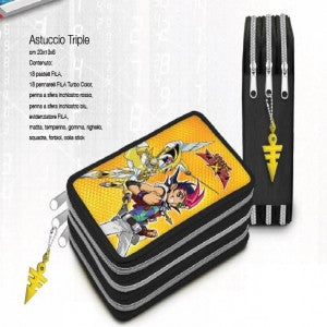 Astuccio Triplo Yu-Gi-Oh! Zexal Arancio