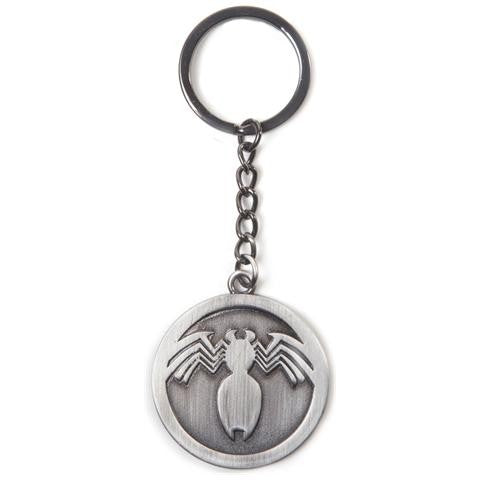 Marvel Comics - Spider-Man Venom Logo Metal Silver (Portachiavi In Metallo)