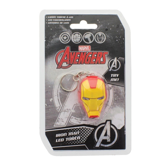 Marvel – Iron Man Maske – leuchtender Schlüsselanhänger (Augen mit LED-Leuchten)