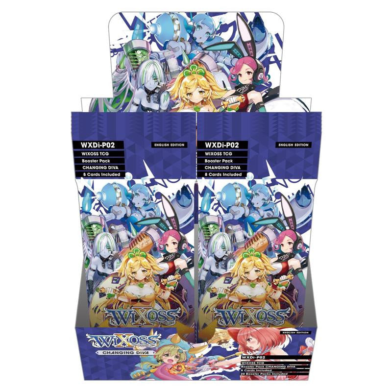 Wixoss Changing Diva Box (20 Booster Packs) WXDi-P02 Eng Games Time Aversa Wixoss Changing Diva Box (20 Booster Packs) WXDi-P02 Eng Games Time Aversa