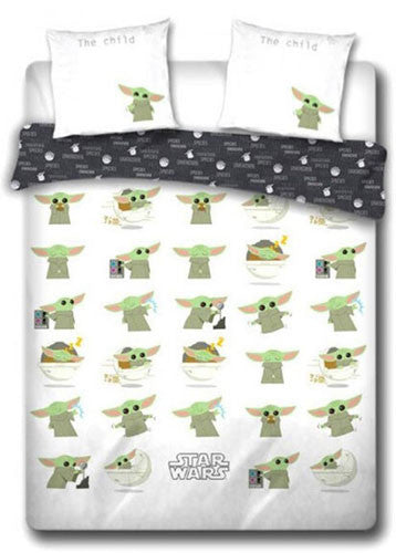 Housse de couette double Star Wars The Mandalorian Grogu