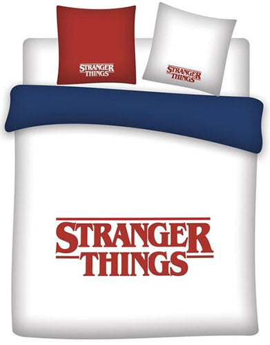 Bettbezug für Doppelbett mit Stranger Things-Logo